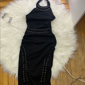 Halter top midi dress